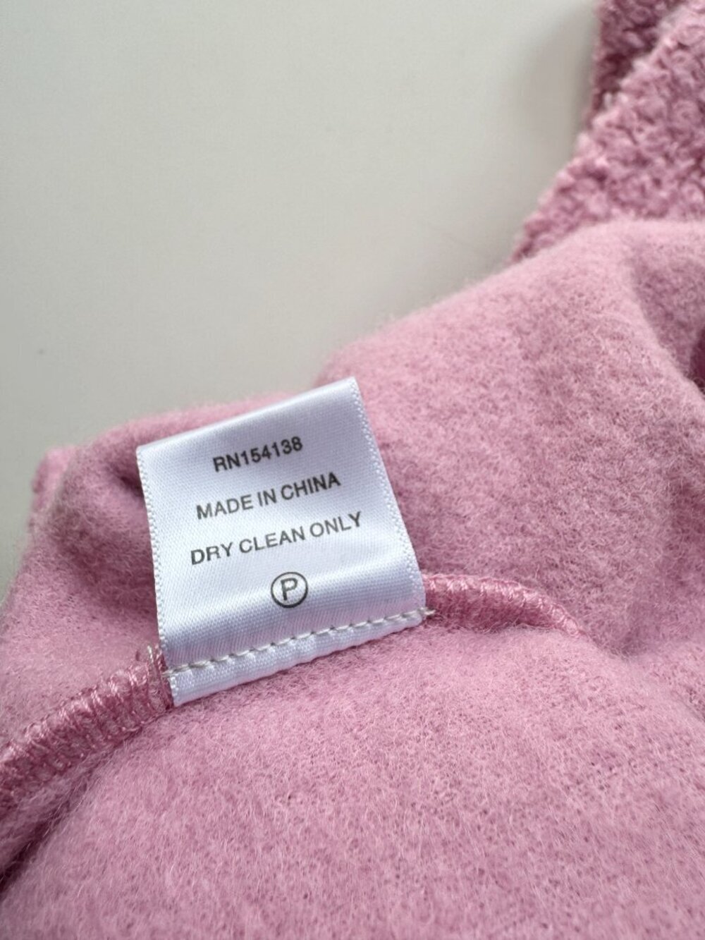 STAUD Rosebud Pink Faux Fur Hooded Teddy Bear Hoodie Sweater, Size XS - Picture 14 of 14